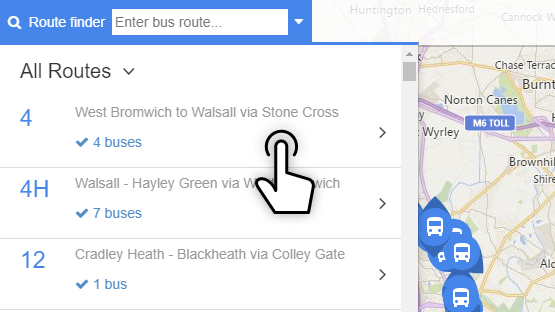 Bus tracker instructions