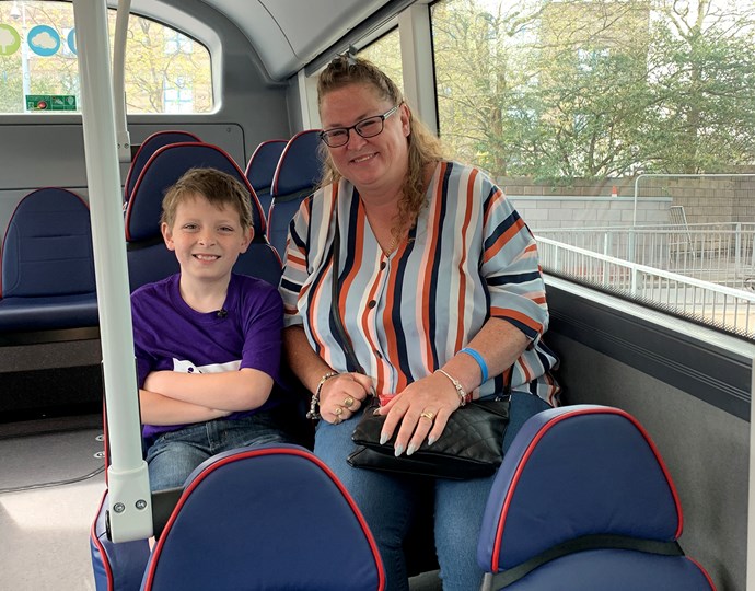 Ryley and Amanda Charity Bus Journey