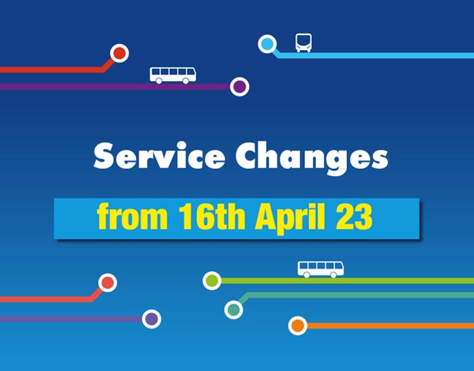 Service Changes from Sunday 16th April 2023 Update
