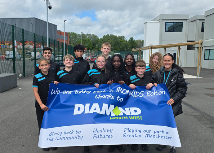 Diamond Bus North West Visits Star Academy, Radcliffe ahead of Ironman Kids Run