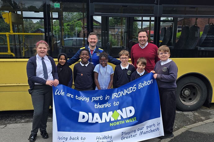 Diamond Bus North West visits another Greater Manchester local school